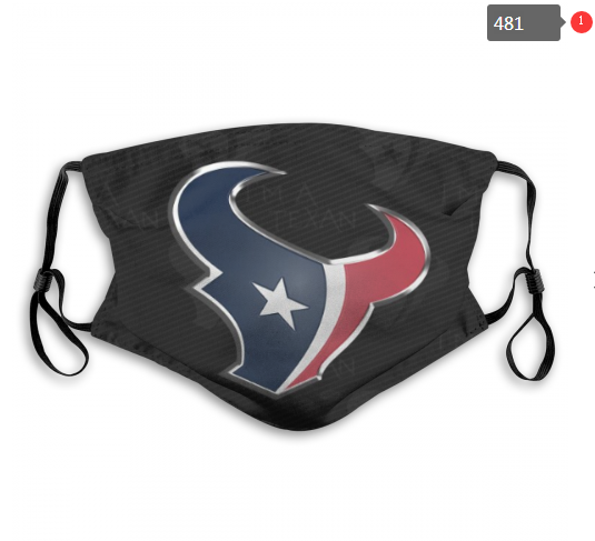 NFL Houston Texans #5 Dust mask with filter->nfl dust mask->Sports Accessory